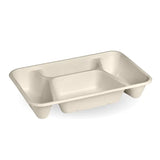 Biopak 4-Compartment Natural Plant Fibre Takeaway Base B-LB-4C-N x 300 Takeaways