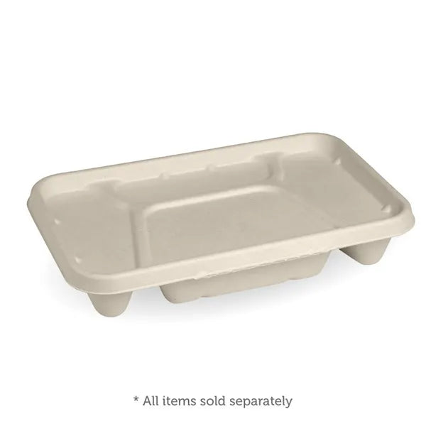 Biopak 4-Compartment Natural Plant Fibre Takeaway Base