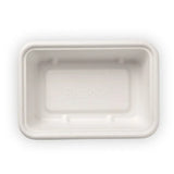 Biopak 600ml White Plant Fibre Takeaway Base 