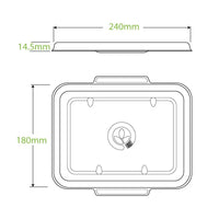 Biopak 2 & 3-Compartment White Plant Fibre Takeaway Lid B-LBL-2/3C-W x 500 Lids