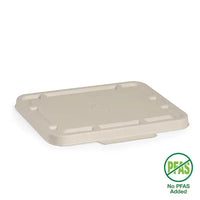 Biopak 2 & 3-Compartment Natural Plant Fibre BioCane Takeaway Lid B-LBL-2/3C-N x 500 Lids