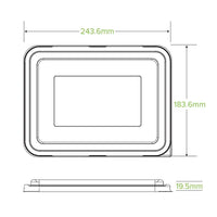 Biopak 2 & 3-Compartment Clear RPET Takeaway Lid B-LBL-2/3C-RPET x 500 Lids