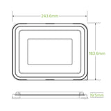 Biopak 2 & 3-Compartment Clear RPET Takeaway Lid B-LBL-2/3C-RPET x 500 Lids