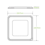 Biopak 3/4/5-Compartment Large RPET Takeaway Lid B-LBL-3/4/5C-RPET-LARGE x 300 Lids