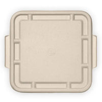 Biopak 3-Compartment Large Natural Plant Fibre Takeaway Lid B-LBL-3/4/5C-N-LARGE x 300 Lids