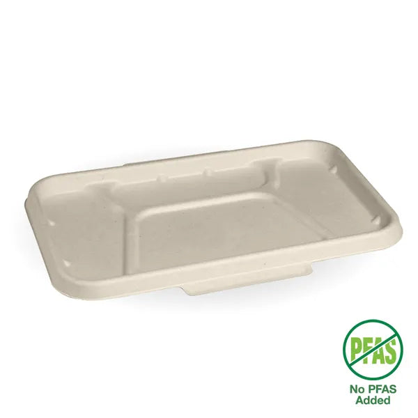 Biopak 4-Compartment Natural Plant Fibre Takeaway Lid B-LBL-4C-N x 300 Lids
