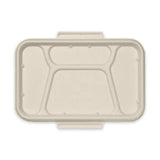 Biopak 4-Compartment Natural Plant Fibre Takeaway Lid B-LBL-4C-N x 300 Lids