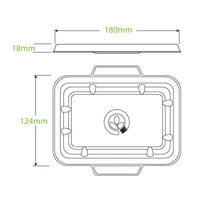 Biopak 500ml & 600ml Natural Plant Fibre Takeaway Lid B-LBL-N-SMALL x 500 Lids