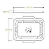 Biopak 500ml & 600ml Natural Plant Fibre Takeaway Lid B-LBL-N-SMALL x 500 Lids
