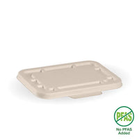 Biopak 500ml & 600ml Natural Plant Fibre Takeaway Lid B-LBL-N-SMALL x 500 Lids