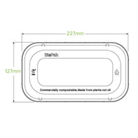 Biopak 750 & 1,000ml PLA Takeaway Lid B-LBL-PLA(D) x 500 Lids