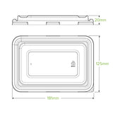 Biopak 500ml & 600ml Clear RPET Takeaway Lid B-LBL-RPET(D) SMALL x 500 Lids