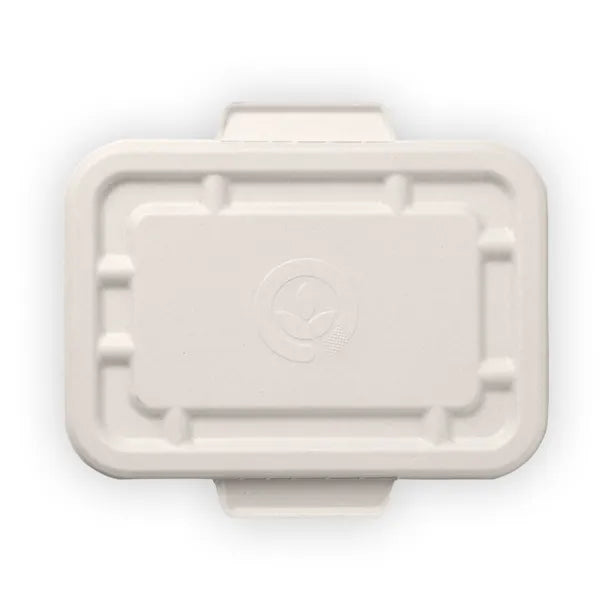 Biopak 500ml & 600ml White Plant Fibre Takeaway Lid
