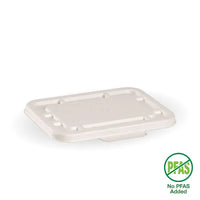 Biopak 500ml & 600ml White Plant Fibre Takeaway Lid B-LBL-W-SMALL x 500 Lids