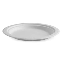 Biopak 23cm Round Plant Fibre Plates B-PL-09-PF x 500 Plate