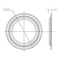 Biopak 23cm Round Plant Fibre Plates B-PL-09-PF x 500 Plate