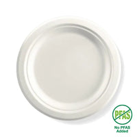Biopak 23cm Round Plant Fibre Plates B-PL-09-PF x 500 Plate