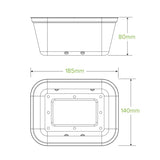 Biopak 1kg Plant Fibre Punnet B-PUNNET-1KG x 500 trays