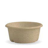 A beige, plant-based sauce bowl with a simple design, suitable for disposable tableware.