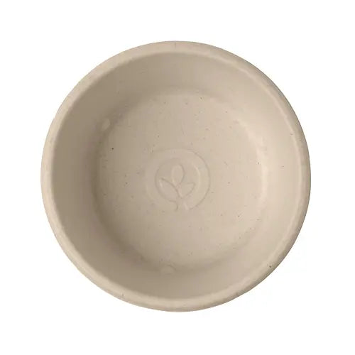 Biopak 90ml White Plant Fibre Sauce BioCup-B-SC-90-N x 1,000 bowls