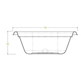 Biopak 280ml White Plant Fibre Takeaway Base Box of 600 Takeaway Containers B-SLB-280-W