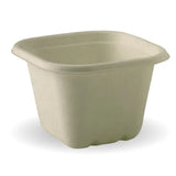 Biopak 630ml Natural Plant Fibre Takeaway Containers Box 600 Bases B-SLB-630-N