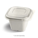 Biopak 630ml White Plant Fibre Takeaway Base B-SLB-630-W Box 600 Takeaway Containers