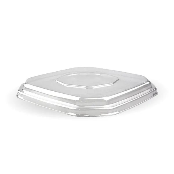 Biopak 500 & 750ml Clear RPET Octa Takeaway Lid B-SLBL-OCTA-RPET(D) x 400 Lids