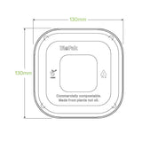Biopak 280-630ml Clear PLA Takeaway Lid B-SLBL-PLA(D) x 600 Lids