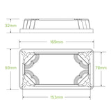 Small Plant Fibre Sushi Tray PET Lid B-STL-SMALL-PET Box of 600 lids