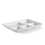 Biopak 5-Compartment Plant Fibre Tray Box of 500 Trays B-TL-15