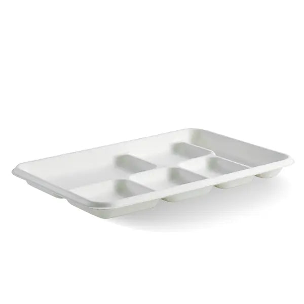Biopak 6-Compartment Plant Fibre Tray