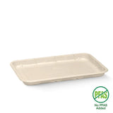 Biopak 21x14x2cm / 8x5" Plant Fibre Produce Tray- B-TRAY-8X5 x 500 trays
