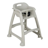 baby high chair plastic grey 