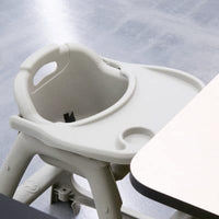 baby high chair plastic grey 