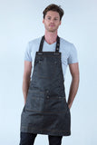 Barber Pewter Grey Bib Apron 66 x 77cm AC-BARBER02