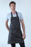 Barber Pewter Grey Bib Apron 66 x 77cm AC-BARBER02