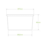 Biopak Paper Kraft 240ml / 8oz Ice Cream BioCup - BB-BIC-8  Box 1,000 bowls