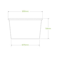 Biopak Paper Kraft 240ml / 8oz Ice Cream BioCup - BB-BIC-8  Box 1,000 bowls