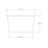 Biopak Paper Kraft 240ml / 8oz Ice Cream BioCup - BB-BIC-8  Box 1,000 bowls