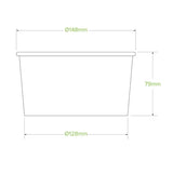 Biopak 1,000ml Large Kraft BioBowl BB-BL-LARGE x 400 Bowl