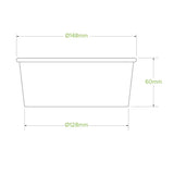 Biopak 750ml Medium Kraft BioBowl BB-BL-MEDIUM Box of 400 Bowls
