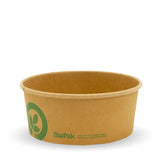Biopak 750ml Medium Kraft BioBowl BB-BL-MEDIUM Box of 400 Bowls