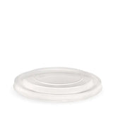 Biopak 500-1,000ml RPET Kraft BioBowl Lid BB-BLL-148-RPET x 400 Lids