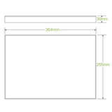 Biopak Medium BioBoard Catering Tray Lid Brown Kraft BB-CBL-M x 100 Catering Tray