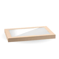 Biopak Medium BioBoard Catering Tray PLA Window Lid BB-CBWL-M x 100 Catering Tray