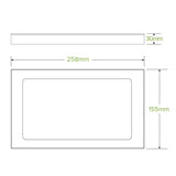 Biopak Extra Small BioBoard Catering Tray PLA Window Lid BB-CBWL-XS x 100 Catering Tray