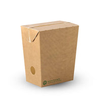 BioPak Unlined Small Enclosed BioBoard Chip Boxes BB-CHIP-S Box of 800 Containers
