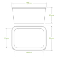 BioPak 1,000ml Kraft BioBoard Takeaway Base BB-LB-1000-N x 300 Takeaways