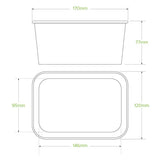 BioPak 1,000ml Kraft BioBoard Takeaway Base BB-LB-1000-N x 300 Takeaways